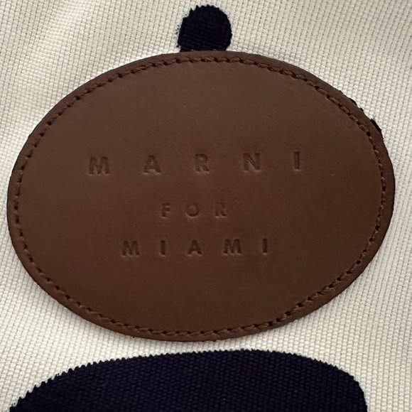 Marni Lined Canvas Tote Bag - "Marni for Miami" - Picture 3 of 15